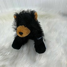 Ganz Webkinz fluffy black bear Fuzzy HM004 No Code Stuffed Animal Toy - £3.86 GBP