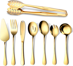8-Piece Polished Stainless Steel Flatware Silverware Set  - $59.58+