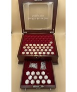 THE U. S. SILVER DIME COLLECTION With Wood Case &amp; Keys SET OF 44 COINS - $7,344.60 MXN