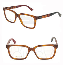 GUCCI 0160 Tortoise Red Green RX Eyeglasses Optical Frame 53mm GG0160O Unisex - £129.41 GBP