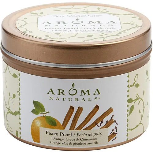 Aroma Naturals Peace Pearl Aromatherapy, Scented Candle 2.5 oz, tin, ora... - $27.24 CAD