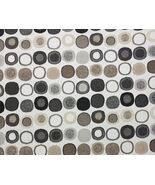 SUNBRELLA MANKALA CHAROCAL GRAY GEO OUTDOOR INDOOR WOVEN FABRIC 1.5 YARD... - $26.72