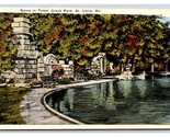 Ruins in Tower Grove Park St Louis Missouri UNP WB Postcard N24 - $3.91