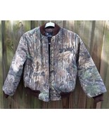 VINTAGE REALTREE CAMO CAMP HUNTING QUILTED JACKET YOUTH CHILD SZ. 6-8? Z... - $37.22