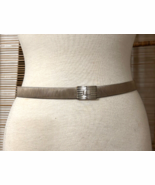 Vintage silver magnetic 1&quot; wide metal belt 27&quot; waist - €20,84 EUR