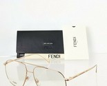 Brand New Authentic Fendi Eyeglasses 0391 DDB 56mm Rose Gold 0391 FENDI ... - $129.88