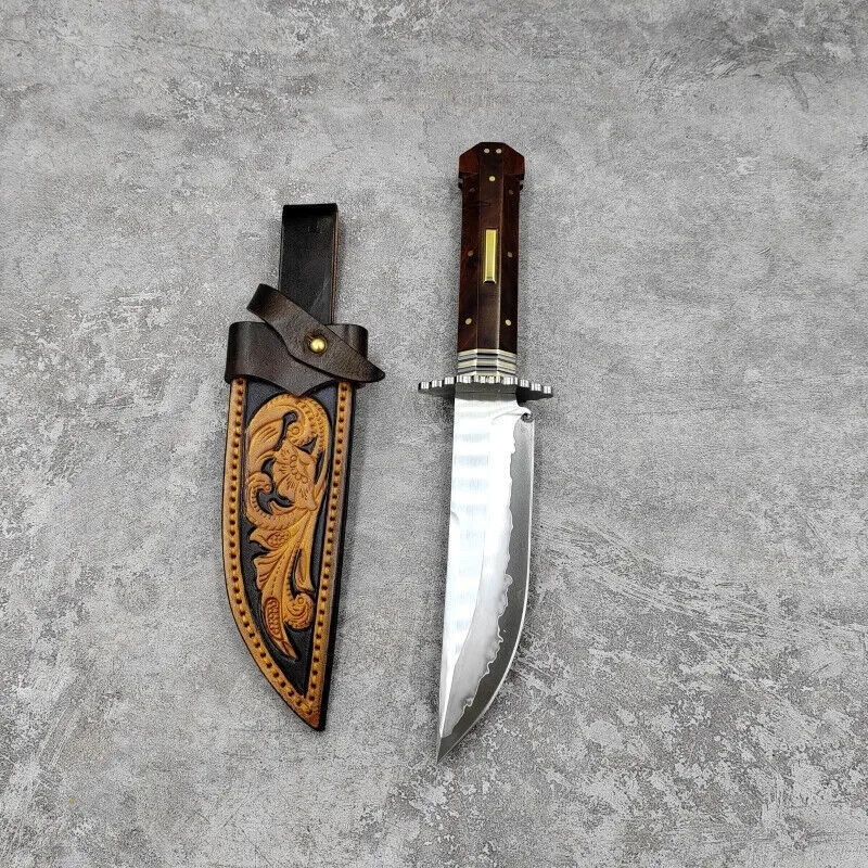 High Hardness SKD-11 Steel Fixed Blade Knife Outdoor Hiking Camping With... - $150.48