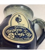 Another Broken Egg Cafe Sendestin FL Blue Mug Deneen Pottery 10 Oz Round Belly - $21.49