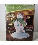 Kirkland&#39;s Skating Snowman LED Lights - Christmas Ice Skating Frosty - $546.78 MXN