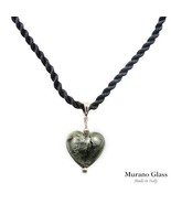 MURANO GLASS BRAND NEW MADE IN ITALY HEART NECKLACE - £39.90 GBP
