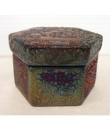 Raku Hexagon Box by Joyce Furney of The Clay Cellar (#1540) - $475.17 MXN