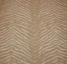 Ballard Designs Zebra Woven Natural Cream Animal Upholstery Fabric By The Yard - £13.28 GBP