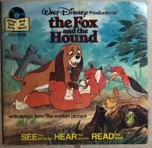 THE FOX AND THE HOUND (1981) Disneyland softcover book with 33-1/3 RPM r... - £11.04 GBP