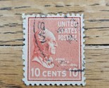 US Stamp John Tyler 10c Used - £0.74 GBP