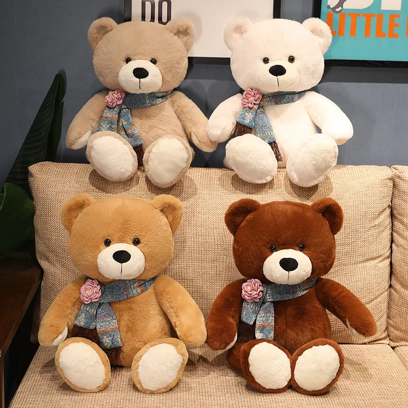 Game Fun Play Toys 120cmNew Hot Kawaii4 Colors Teddy Bear Cute With Scarf Stuffe - £41.08 GBP
