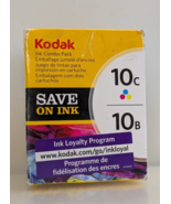 Kodak 10C/10B Ink Cartridge Combo Pack 1 Black 1 Tri-Color Kodacolor Tec... - $37.89 CAD