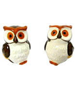 Owls Salt and Pepper Shakers Ceramic Woodland Birds Set of 2 Home Gift NEW - $16.37