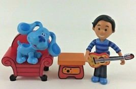Blues Clues Take Along Friends 5pc Lot with Josh Blue Chair Side Table Figure - £19.42 GBP