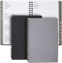 Juvale 2-Pack Spiral Password Keeper Book with Alphabetical Tabs, Passwo... - $16.90