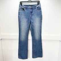 Jennifer Lopez Jeans Womens 8 Bootcut Blue Stretch Light Denim Western C... - $24.99