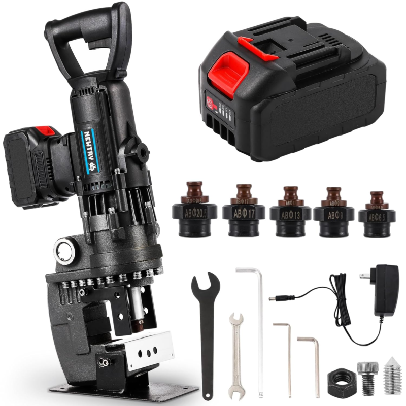 1800W Cordless Hydraulic Hole Puncher + 2 Battery 3.0Ah Electric Hydraul... - $713.95