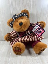 DanDee 1999 Liberty Bear vintage 12&quot; plush teddy American flag dress with tag - £7.93 GBP
