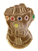 Thanos Power Gauntlet Metal Enamel Pin - New Marvel Infinity Stones Pin - £4.71 GBP