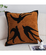 SOGA 2x 45cm Brown &amp; Orange Velvet Abstract Pillow Covers for Sofa &amp; Home - $91.31 CAD