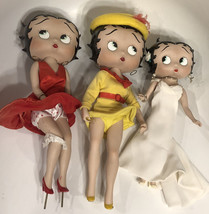Lot of 4 Danbury Mint Betty Boop Porcelain Dolls Only 16&quot; Syd Hap, Baby Boop - £148.97 GBP