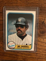 Reggie Jackson 1981 Fleer (Sale Is For The One Card In Title) 943 - £2.39 GBP