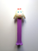 Vintage Lamb Sheep Pez Dispenser 1979 - Red Bow Purple Stem Animal Colle... - $8.09