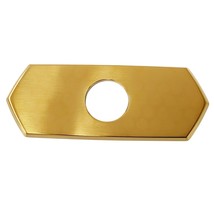 National Brand 04819250 Locarno 6-5/8&quot; Escutcheon Plate - Brushed Gold O... - $46.23 CAD