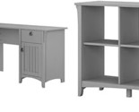 Bush Furniture Salinas L Shaped Desk With Storage In Cape Cod Gray &amp; Sal... - $651.99