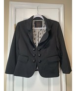 The Limited Blazer Womens Medium Plain Black Career Work Office Jacket - $20.30 CAD