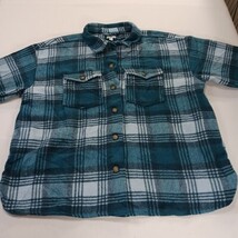 Dip RN#29360 Women's Green Flannel Plaid Button Up Fleece Shirt Jacket Size 2X image 12