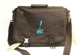 Backpack Impact Logo Black Computer Bag Laptop Travel tag Outside Pocket... - £18.96 GBP