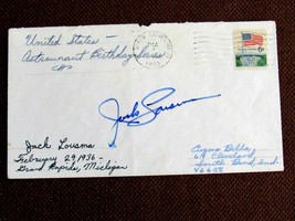 Jack Lousma Nasa Astronaut Skylab 3 STS-3 Signed Auto Vtg 1968 Stamped Envelope - $79.19