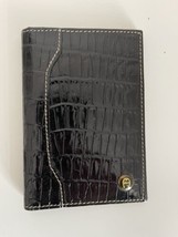 Etienee Aigner Wallet Unisex Black Small Leather Bi Fold Passcase NWOT - £15.14 GBP