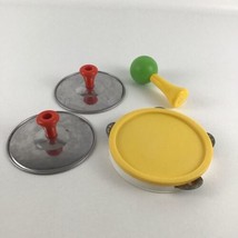 Vintage Fisher Price Marching Band Set Instruments Tambourine Cymbals 19... - $24.70
