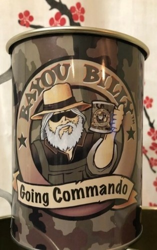 Bayou Billy ~ Going Commando ~ Metal/Tin Mug With Handle ~ 4" x 5.25 " Item image 7