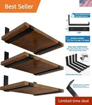 Heavy Duty 8-Inch Powder Coated Shelf Brackets for DIY Floating Shelves ... - $40.50