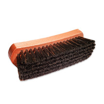 Shoe Shine Brush - Color Hair Made for Dark Shoes or Boots Wood Handle, ... - £7.49 GBP