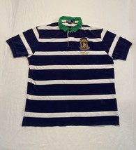 Polo Ralph Lauren Polo Vintage New York Crown Crest Logo Rugby Mens XL Stripes - £21.58 GBP