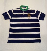 Polo Ralph Lauren Polo Vintage New York Crown Crest Logo Rugby Mens XL Stripes - £21.74 GBP