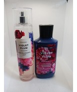 Violet Plum 8 fl.oz. Fine Fragrance Mist 80% full and 8 oz. Body Lotion ... - $50.00
