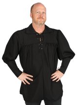 Alexanders Costumes Swordsmen Shirt, Black, Medium - $17.99+