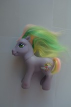 Hasbro G3 My Little Pony MLP Spring Breeze Purple Pony Rainbow Hair 2004 Used Pl - £6.32 GBP