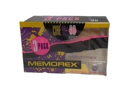 MEMOREX CIRE II 100 BLANK CASSETTE TAPE (3 Pack) -Still Sealed - £30.51 GBP