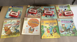 Lot of 8 Vtg Walt Disney Storyteller See Hear Read Along Books 4 Cassett... - £26.59 GBP
