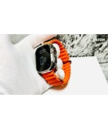 Apple Watch ULTRA 2 49mm Titanium Custom Diamond Polished Orange Ocean Band - $1,424.05